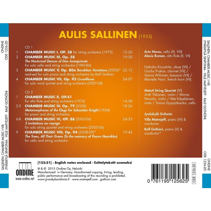 Sallinen: Chamber Music (I - VIII) - slide-1