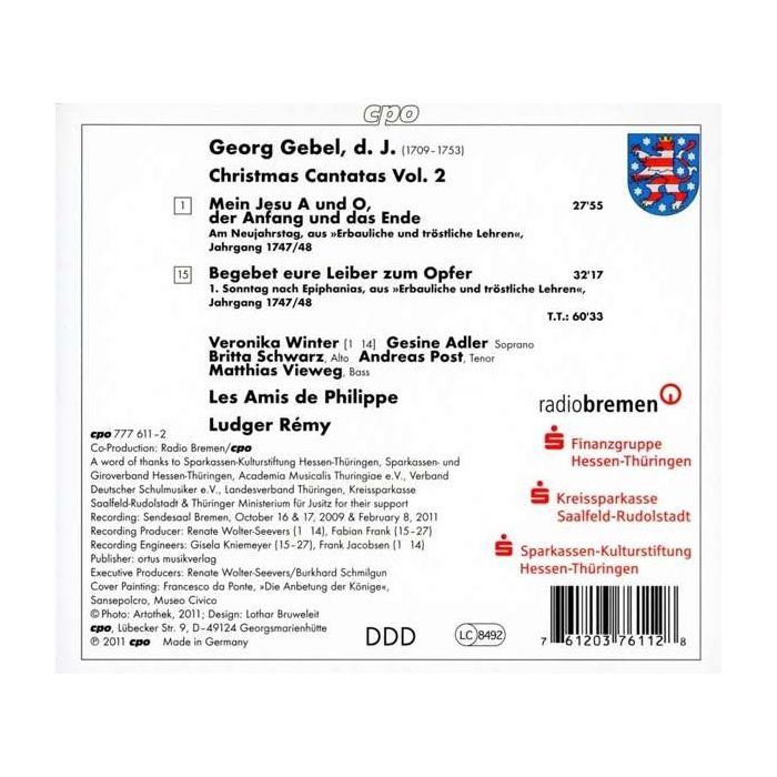 Gebel: Christmas Cantatas Vol. 2 - slide-1