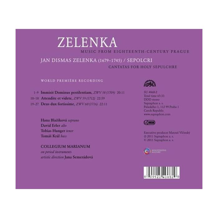 Zelenka: Sepolcri - Immisit Dominus pestilentiam, Attendite et videte, Deus dux fortissime - slide-1