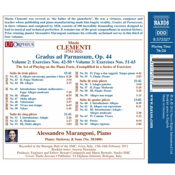 CLEMENTI: Gradus ad Parnassum 3, Exercises Nos. 42 - 65 - slide-1