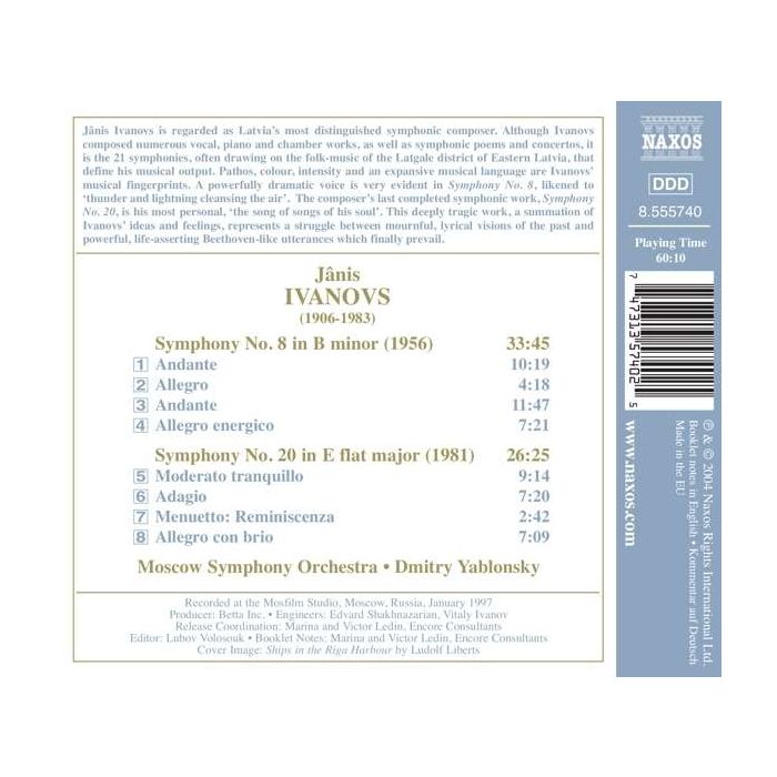 IVANOVS: Symphonies nos. 8 and 20 - slide-1