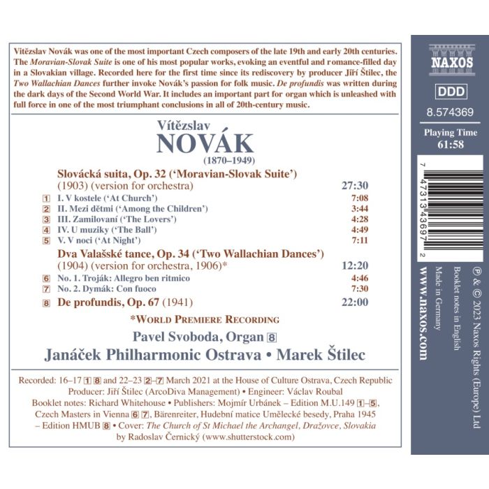 Novak: Orchestral Works Vol. 2 - slide-1