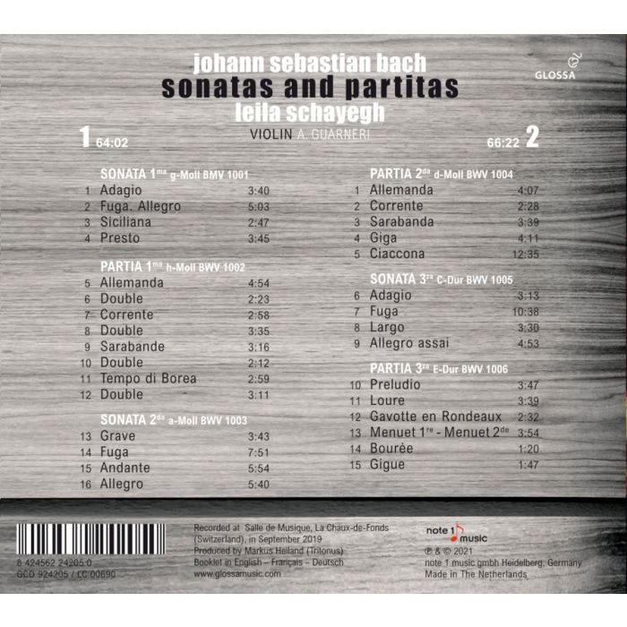 Bach: Sonatas and Partitas BWV 1001-1006 - slide-1
