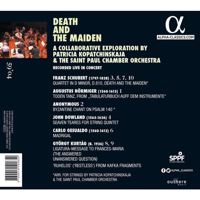 SCHUBERT: Death and the Maiden + Dowland, Gesualdo, Kurtág - slide-1