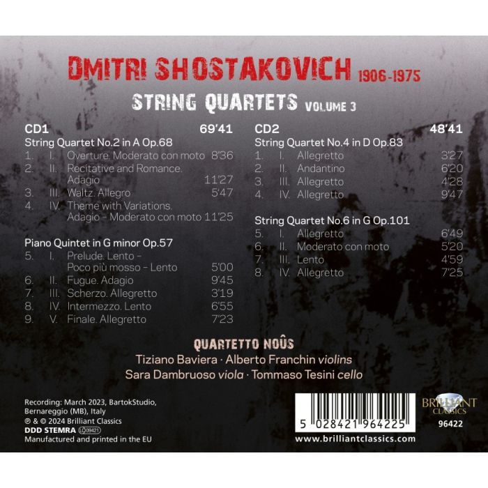 Shostakovich: String Quartets Vol. 3 - slide-1