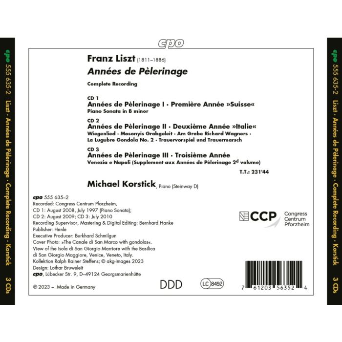 Liszt: Années de Pèlerinage - Complete Recording - slide-1