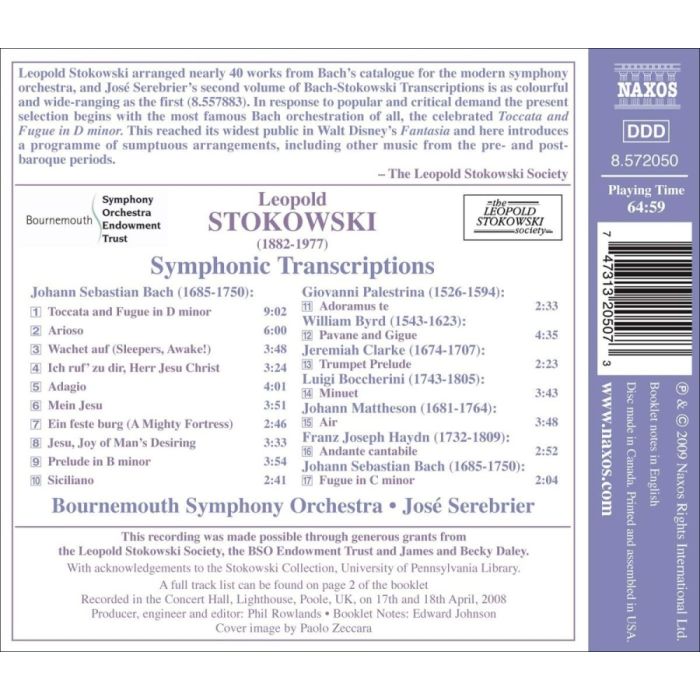 Stokowski: Bach Transcriptions Vol. 2 (m.in. Toccata i fuga d-moll) - slide-1