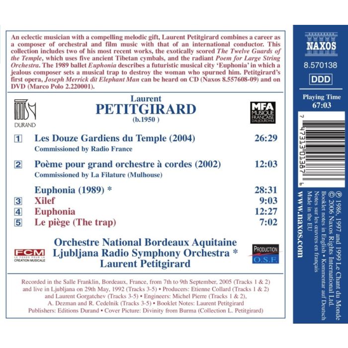PETITGIRARD, The 12 Guardians of the Temple, Poeme, Euphonia - slide-1
