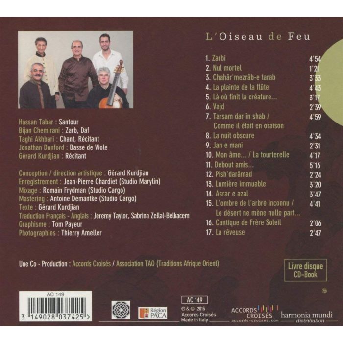 L'Oiseau de Feu - Persian music and mystical poetry from East and West - slide-1