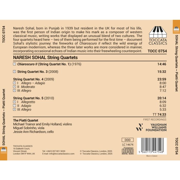 Sohal: String Quartets - slide-1