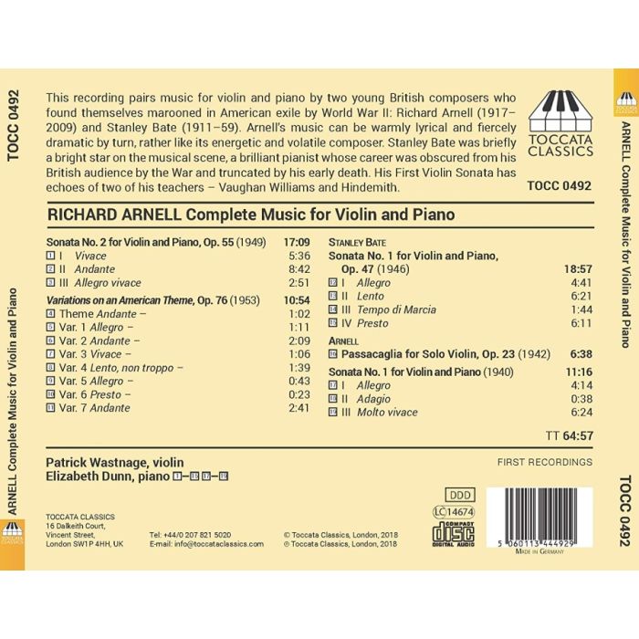 Arnell: Music for Violin and Piano - slide-1