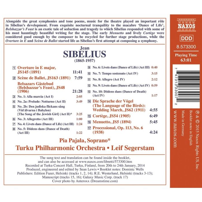 Sibelius: Belshazzar´s Feast Overture in E Scène de Ballet Wedding March - slide-1