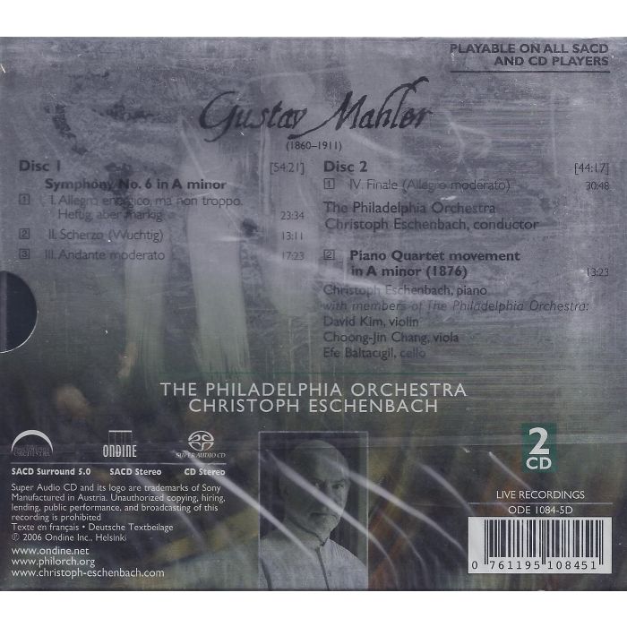 Mahler: Symphony No. 6; Piano Quartet - slide-1