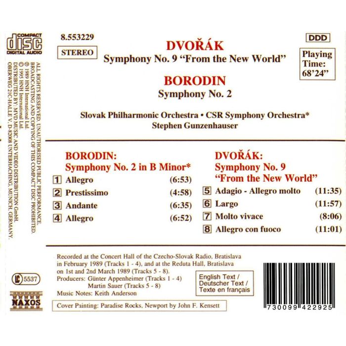 DVORAK: Symphony No. 9  /  BORODIN: Symphony No. 2 - slide-1