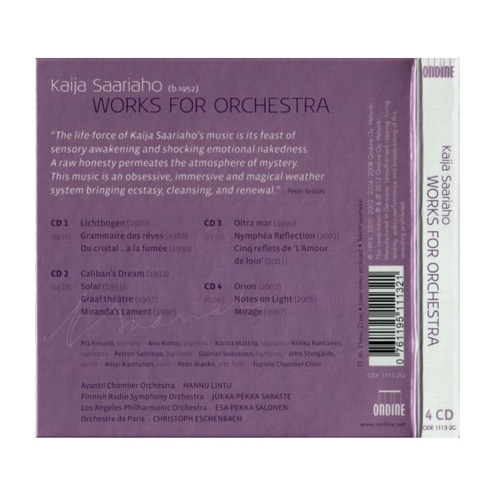 Saariaho: Works for orchestra - slide-1