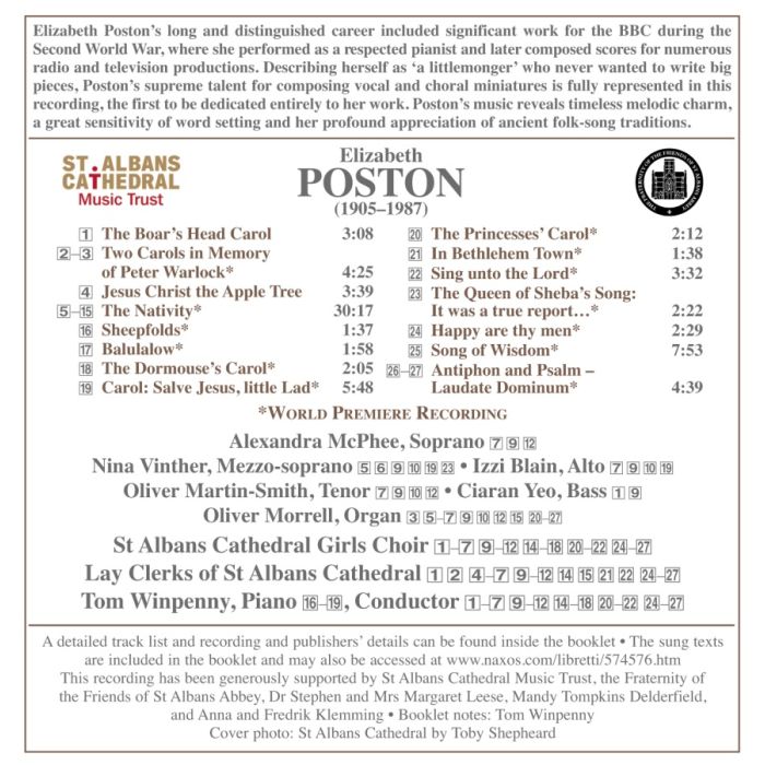 Poston: Carols and Anthems - slide-1