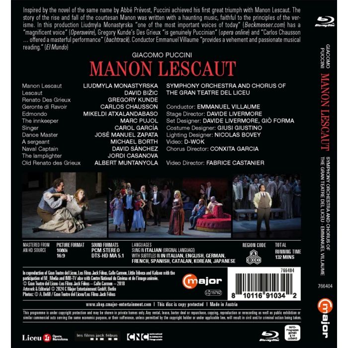 Puccini: Manon Lescaut (BD) - slide-1