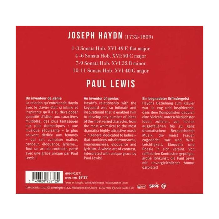 Haydn: Piano Sonatas nos. 32; 40; 49; 50 - slide-1