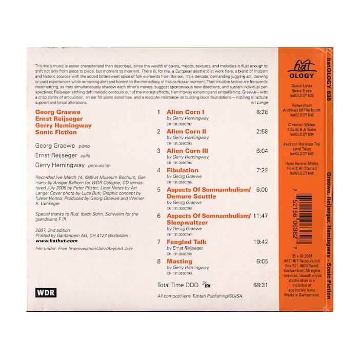 Graewe/Reijseger/Hemingway: Sonic Fiction - Live - slide-1