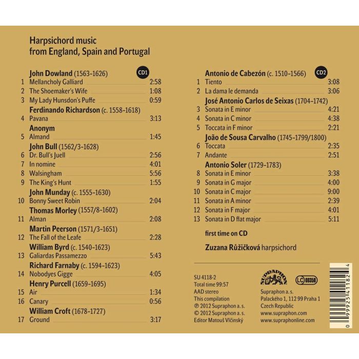 Harpsichord Music of the 16th, 17th and 18th centuries from England, Spain and Portugal - slide-1