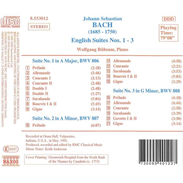 Bach: English Suites 1 - 3 - slide-1