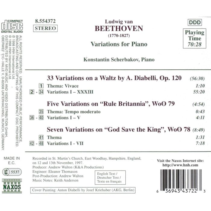 BEETHOVEN: Diabelli Variations - slide-1