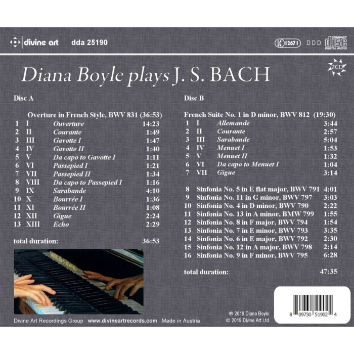 Diana Boyle plays J.S.Bach - slide-1