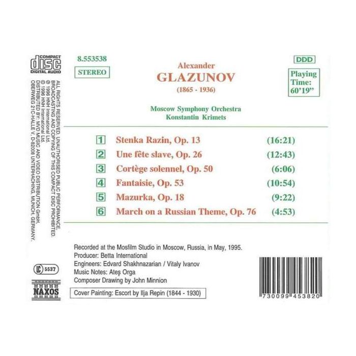 GLAZUNOV: Stenka Razin - slide-1