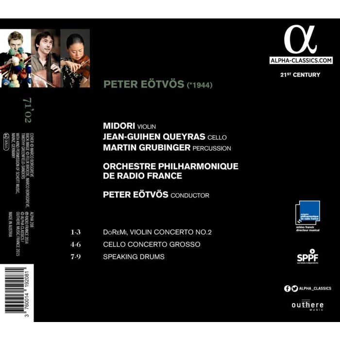Eötvös: Violin Concerto No. 2, Cello Concerto Grosso, Speaking Drums - slide-1