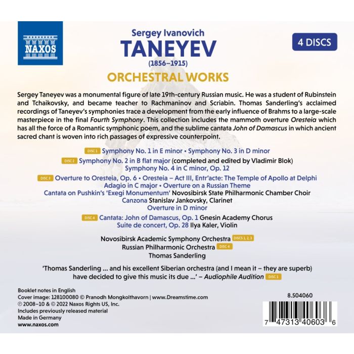 Taneyev: Orchestral Works - slide-1