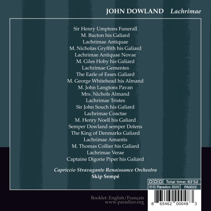 Dowland: Lachrimae - slide-1