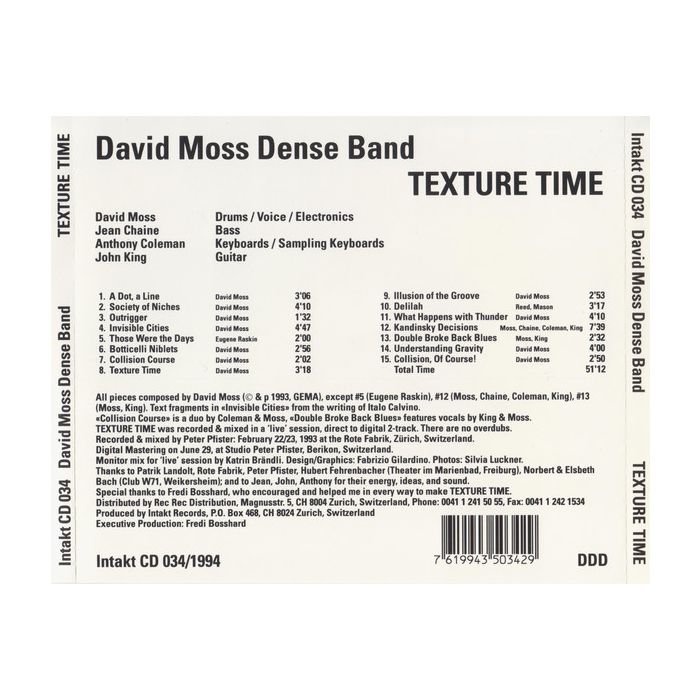 David Moss: Texture Time - slide-1