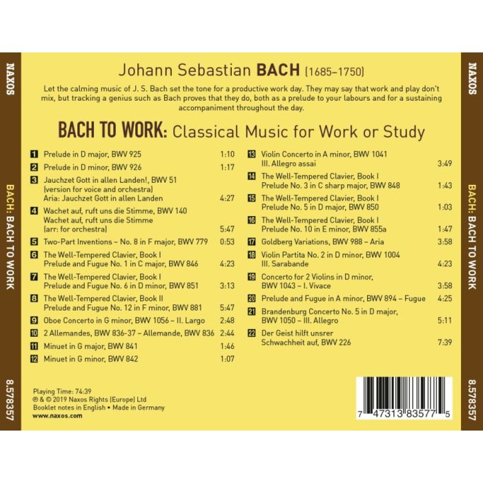 Bach to Work - Classical Music for Work or Study - slide-1