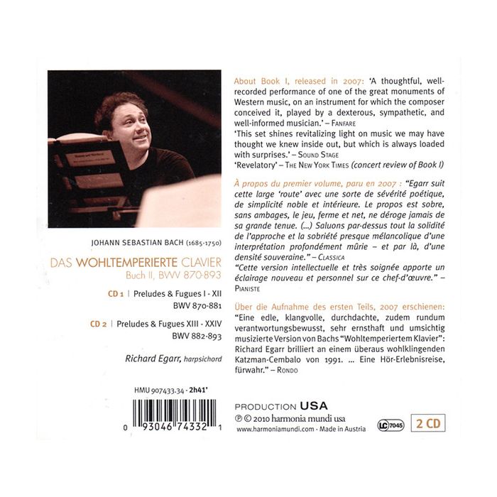 Bach: Das Wohltemperierte Clavier Vol. 2  (2 CD) - slide-1