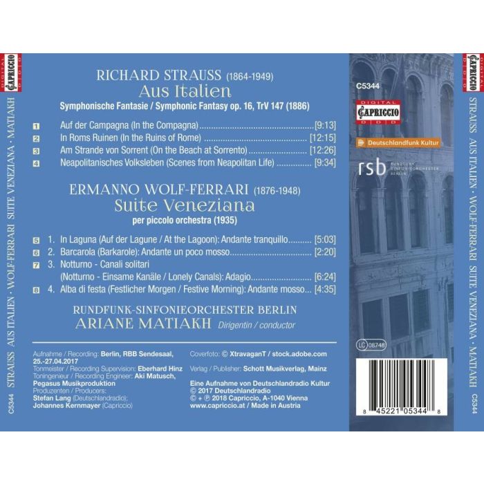 Strauss: Aus Italien; Wolf-Ferrari: Suite  Veneziana - slide-1