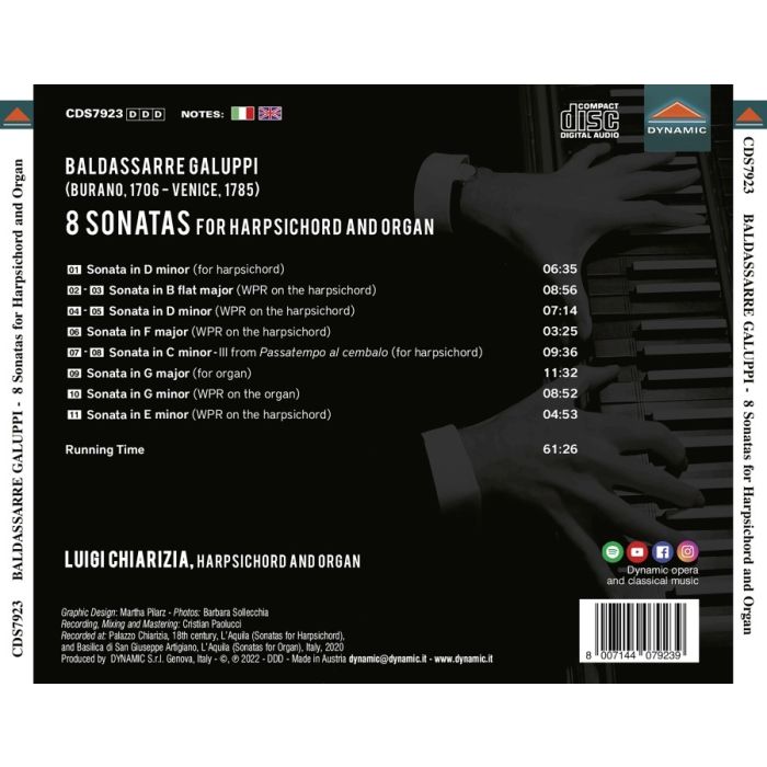 Galuppi: 8 Sonatas for harpsichord and organ - slide-1