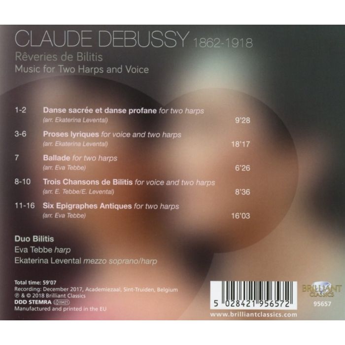 Debussy: Reveries de Bilitis - Music for Two Harps and Voice - slide-1