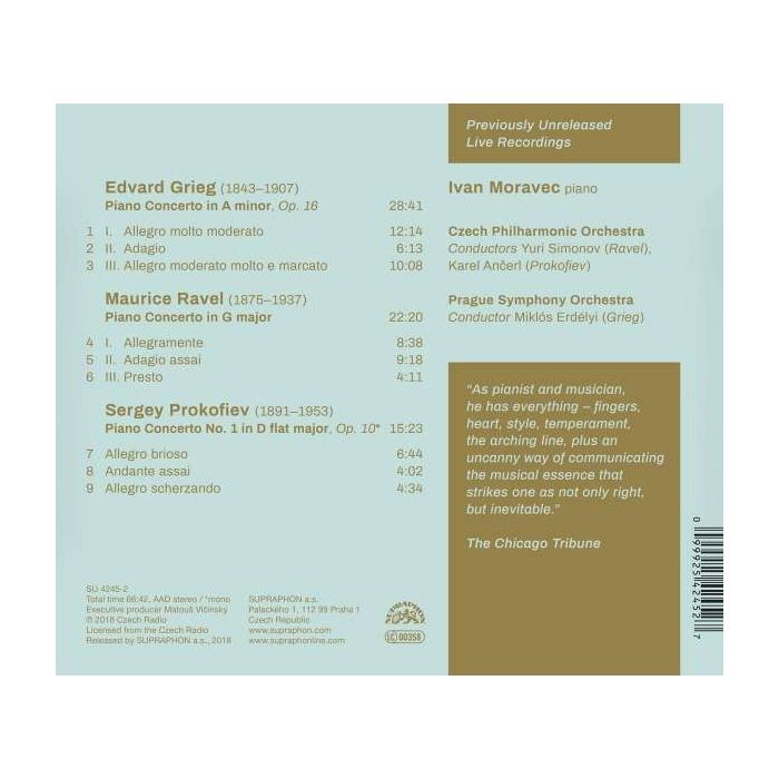 Moravec Ivan - Koncerty (Grieg, Ravel, Prokofjev) - slide-1
