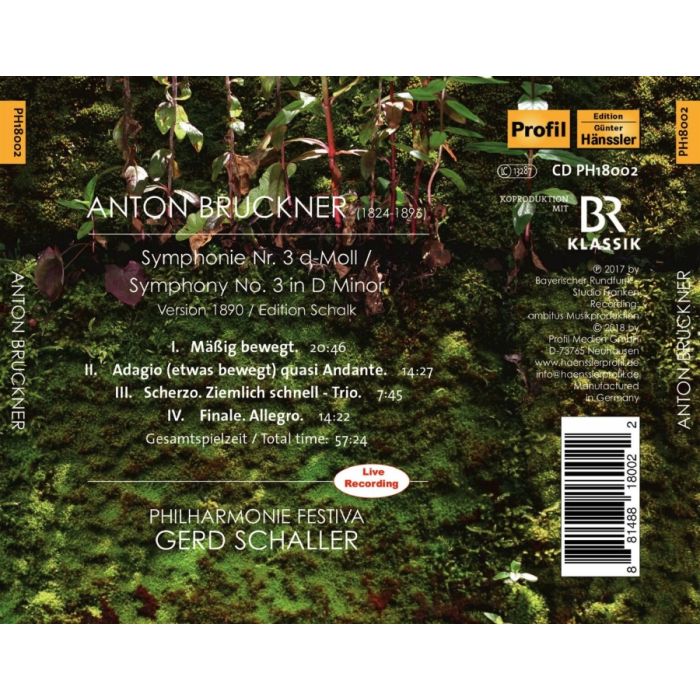 Bruckner: Symphony No. 3 - Version 1890 / Edition Schalk - slide-1