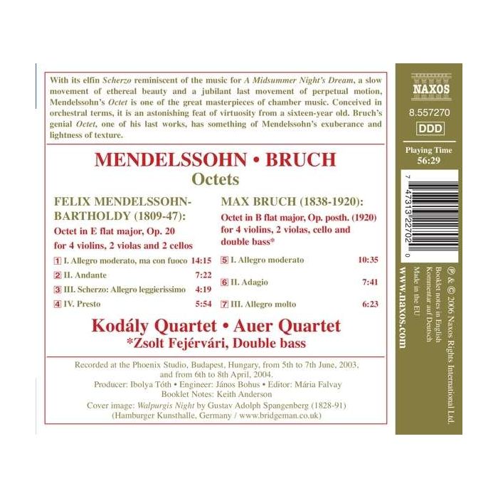 MENDELSSOHN / BRUCH: String Octets - slide-1
