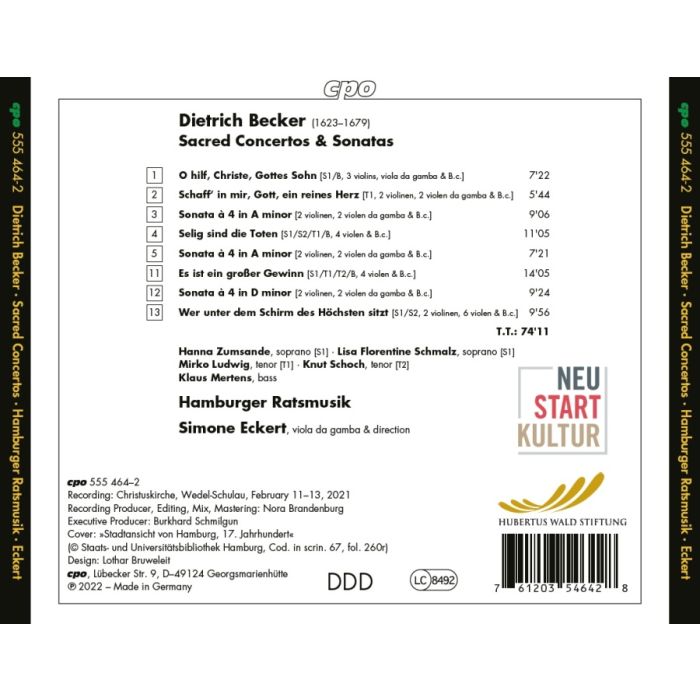 Becker: Sacred Concertos & Sonatas - slide-1
