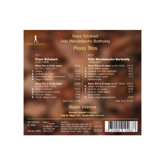 Schubert & Felix Mendelssohn: Piano Trios - slide-1