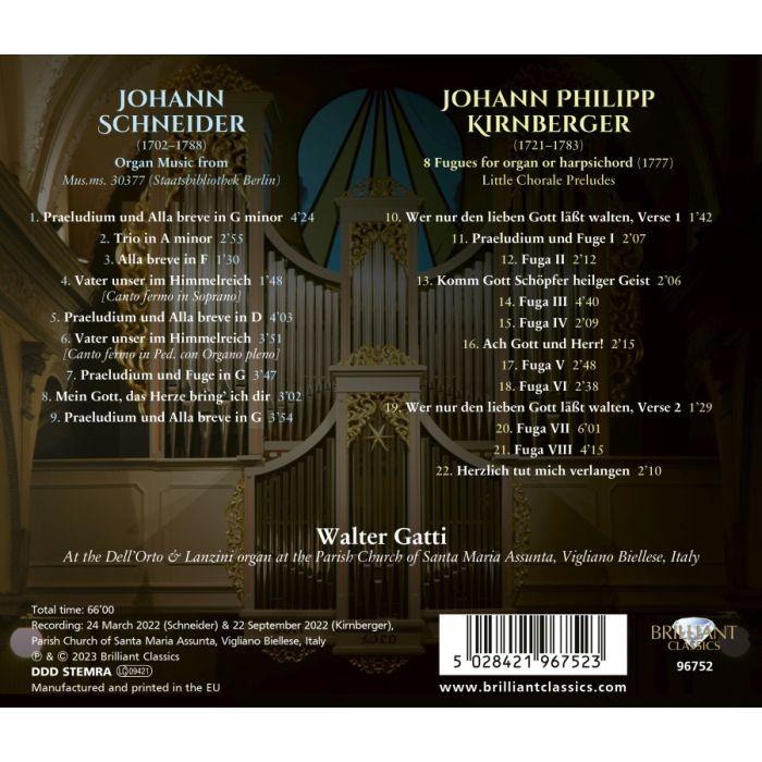 Schneider & Kirnberger: Organ Music - slide-1