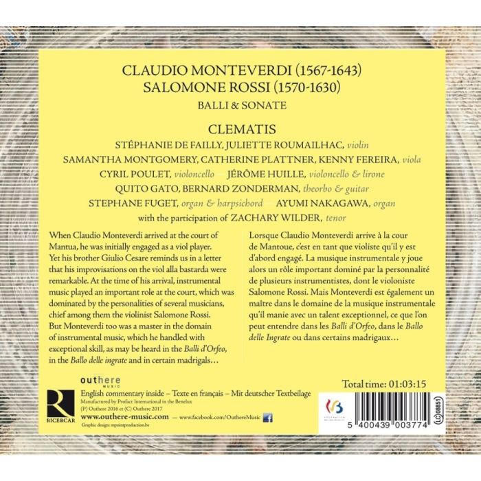 Monteverdi & Rossi: Balli & Sonate - slide-1