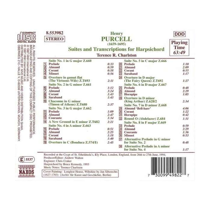 PURCELL: Harpsichord Suites - slide-1