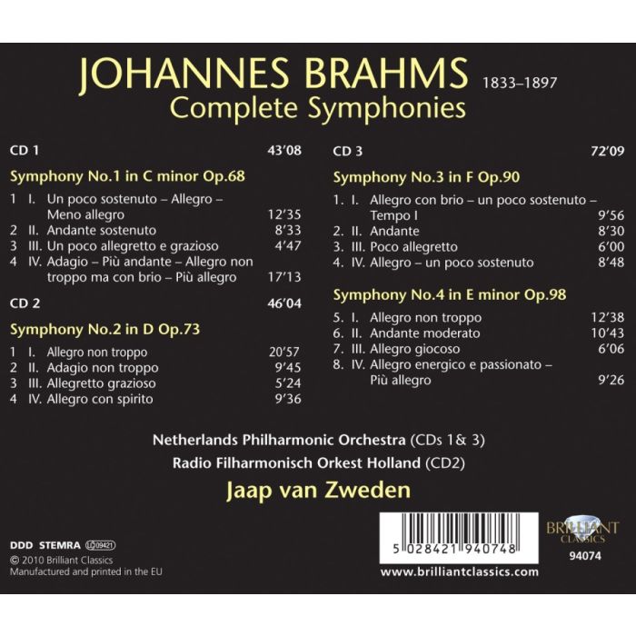 Brahms: Symphonies Complete - slide-1