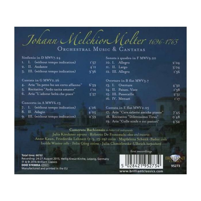 Molter: Orchestral Music & Cantatas - slide-1