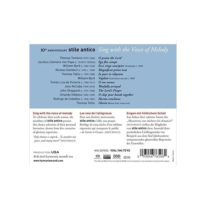 Sing with the Voice of Melody – Tomkins, Byrd, Gombert, Tallis … - slide-1