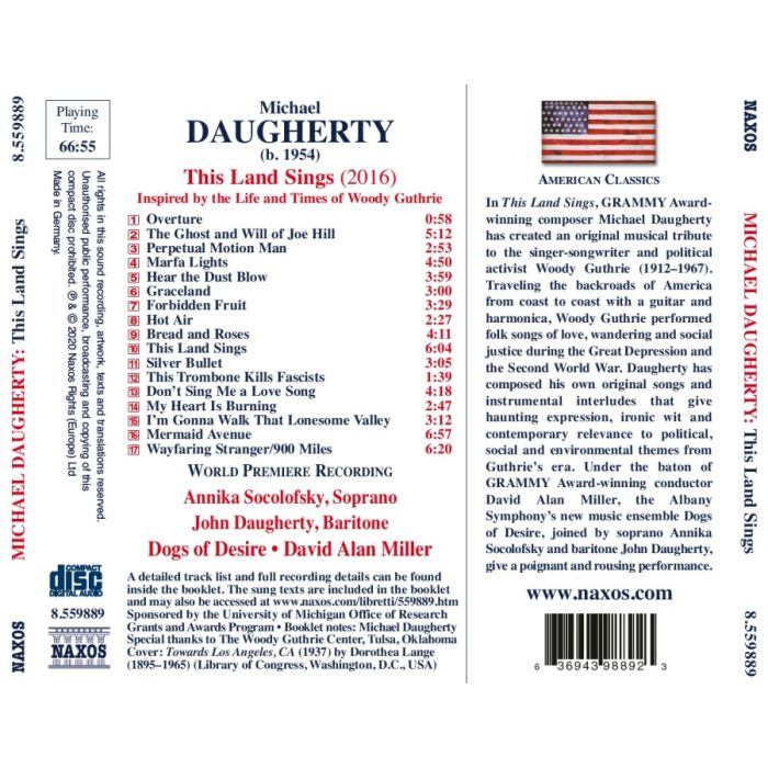 Daugherty: This Land Sings - slide-1