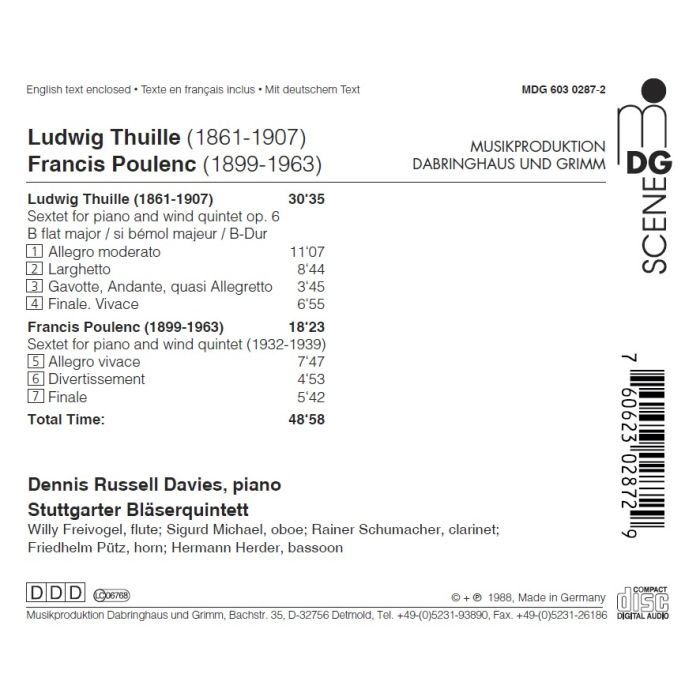 Thuille & Poulenc: Sextets - slide-1